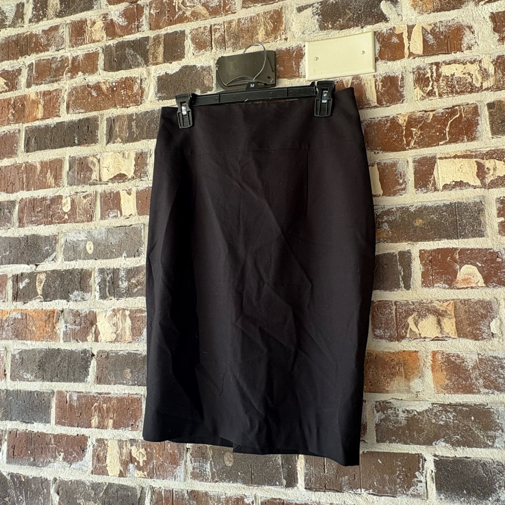 Zara Black Pencil Skirt Knee-Length Cocktail Style